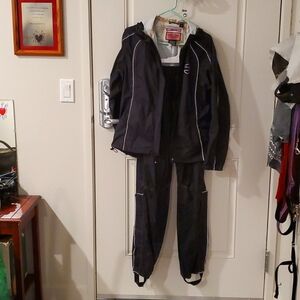 Medium Harley Davidson riding rain gear. Black